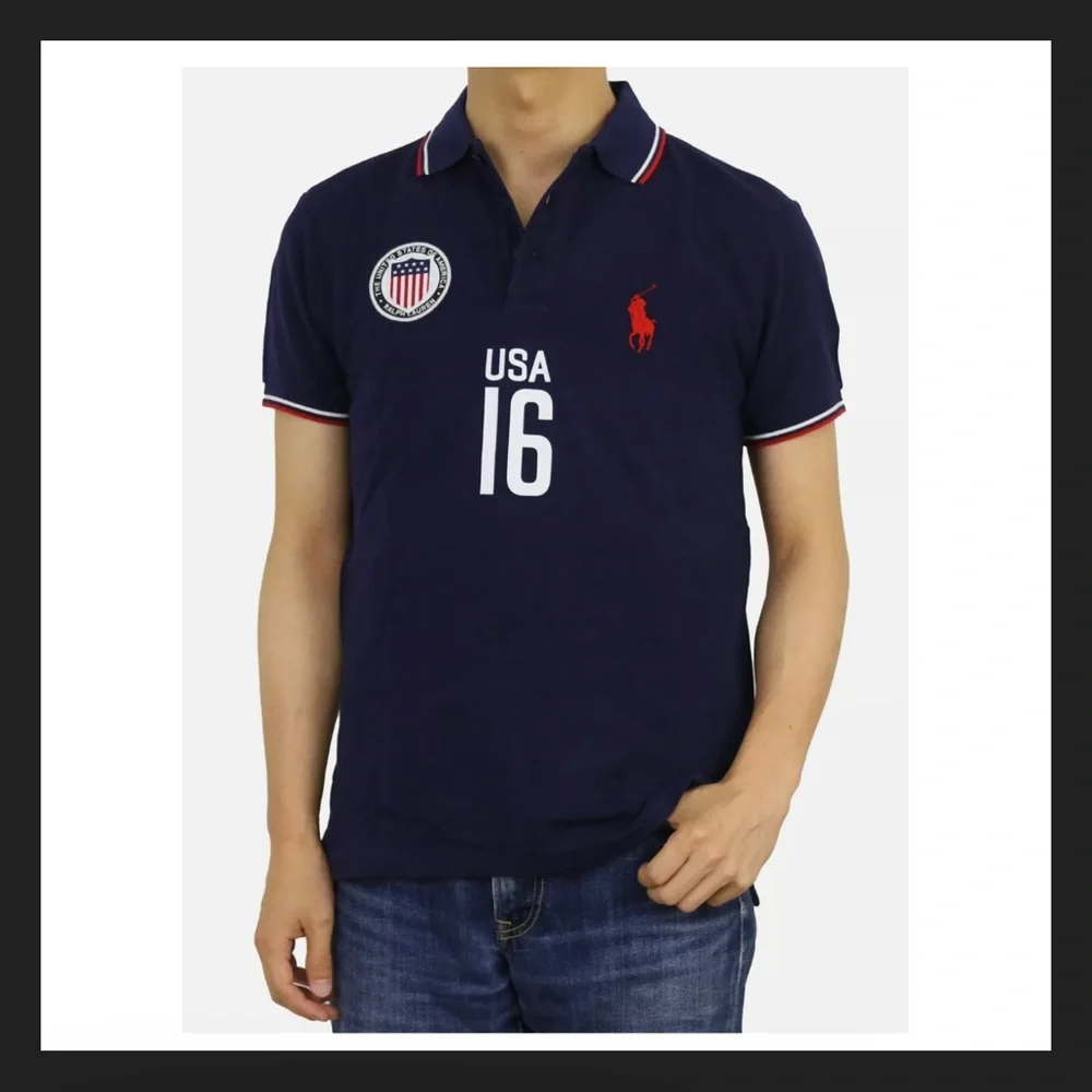 Polo Ralph Lauren Custom Fit Big Pony Short Sleeve Polo Shirt USA 16
